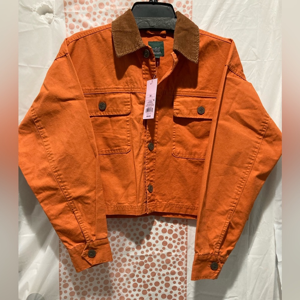 Women's Cropped Canvas Surplus Shacket